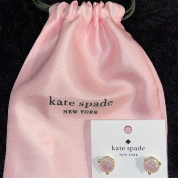 ❌SOLD❌ Kate Spade, New York rise and shine studs opal glitter - Picture 7 of 7